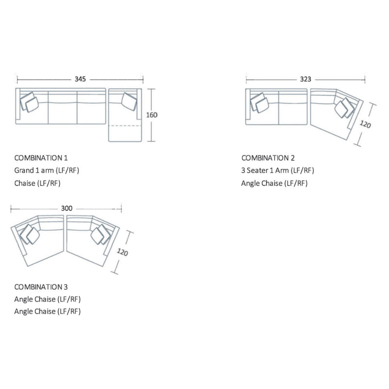 Drifter Modular Sofa - 2 Seater Bench