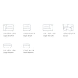 Hennessy Modular Sofa - Single Bench