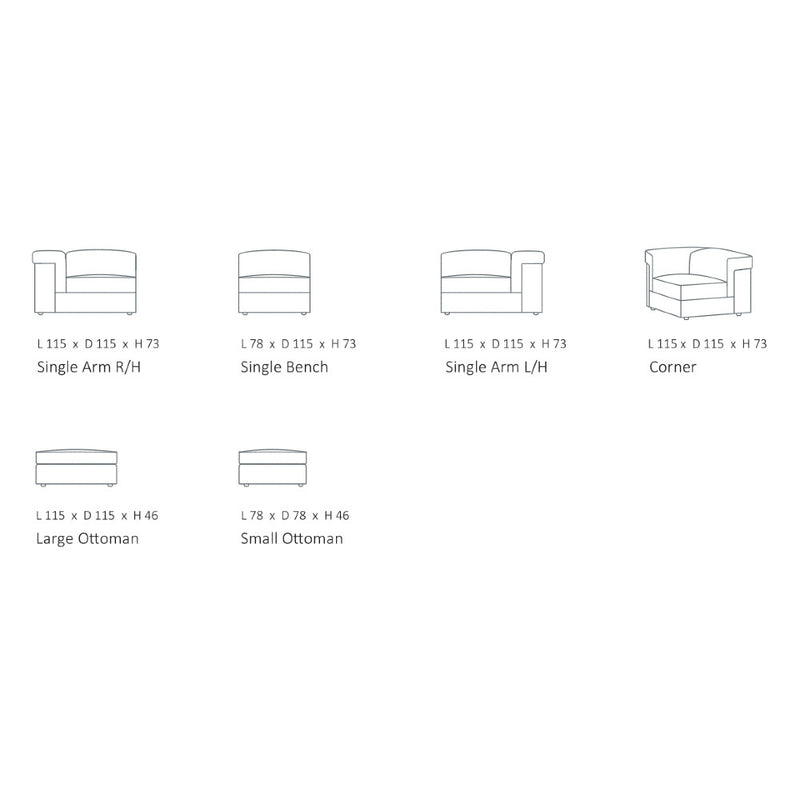 Hennessy Modular Sofa - Corner