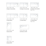 Sherman Modular Sofa - 4 Seater 1 Arm