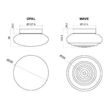 Loop Piatto Ceiling Wall Light