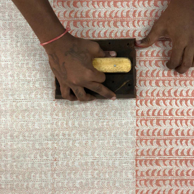 Luxor Guava Linen Fabric