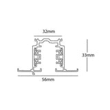 3 Circuit Recessed Track