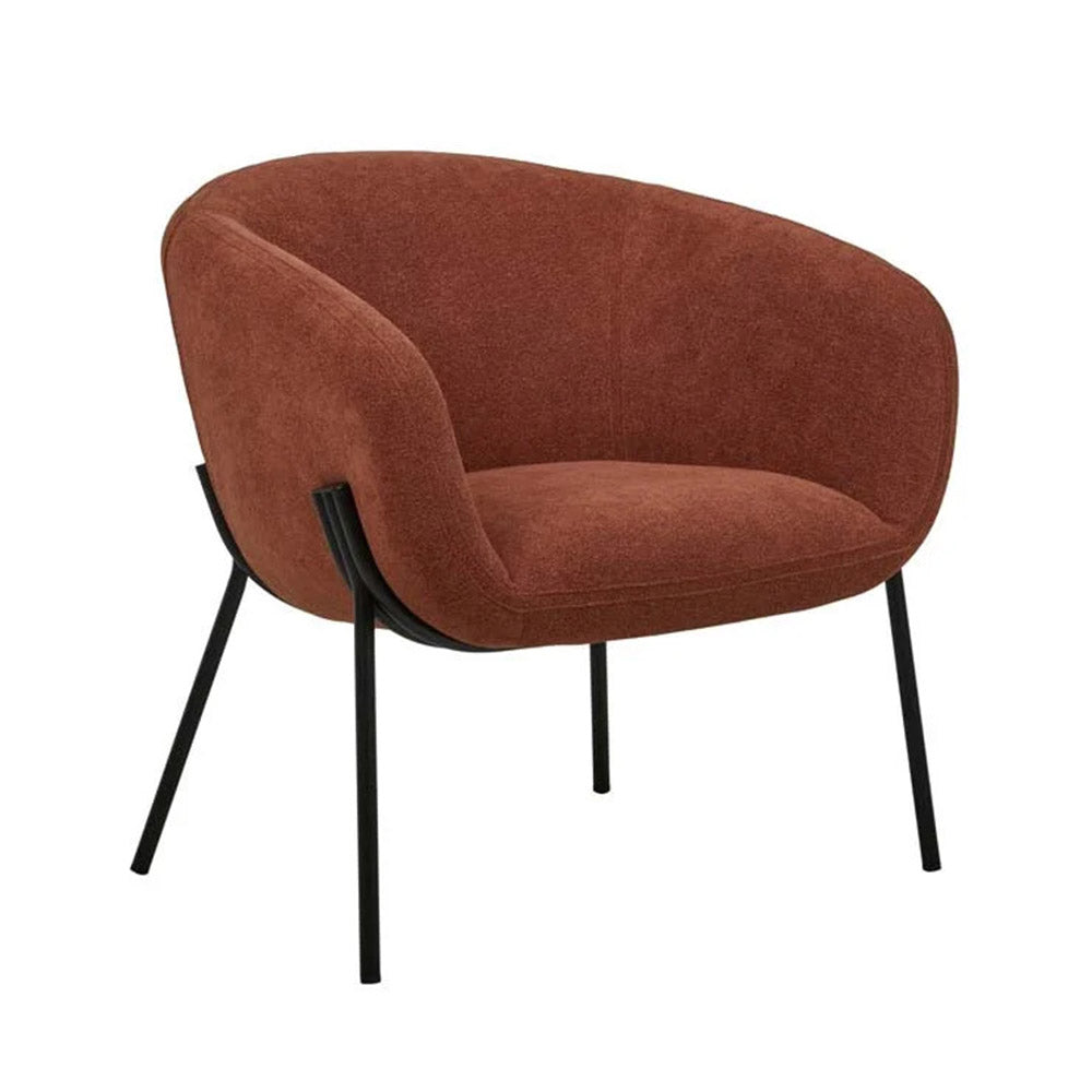 Albie Occasional Chair - Accent Chair - Metal Leg Chair - Cosy Chair ...