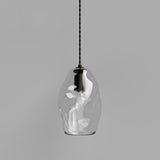 Organic Mouth Blown Glass Pendant