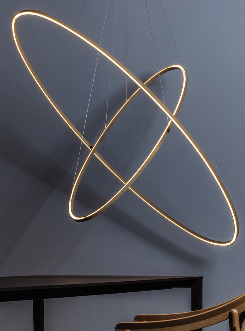 Ellisse Pendant Double