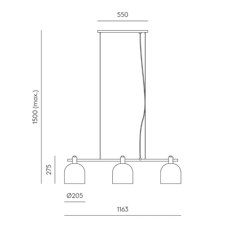 Luca+ 3lt Pendant Light