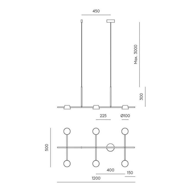 Nera 6lt Pendant Light