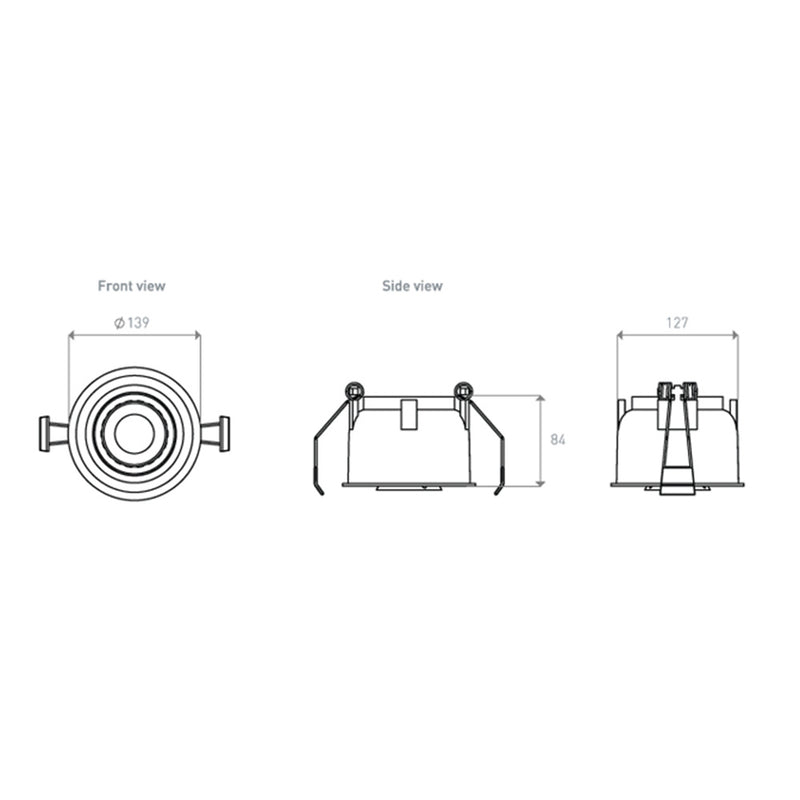 D1000 Recessed Surface X Curve
