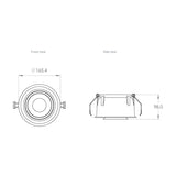 D2800 Recessed Surface X Curve