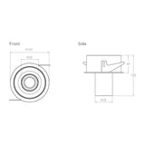 D600 Recessed Surface X Curve