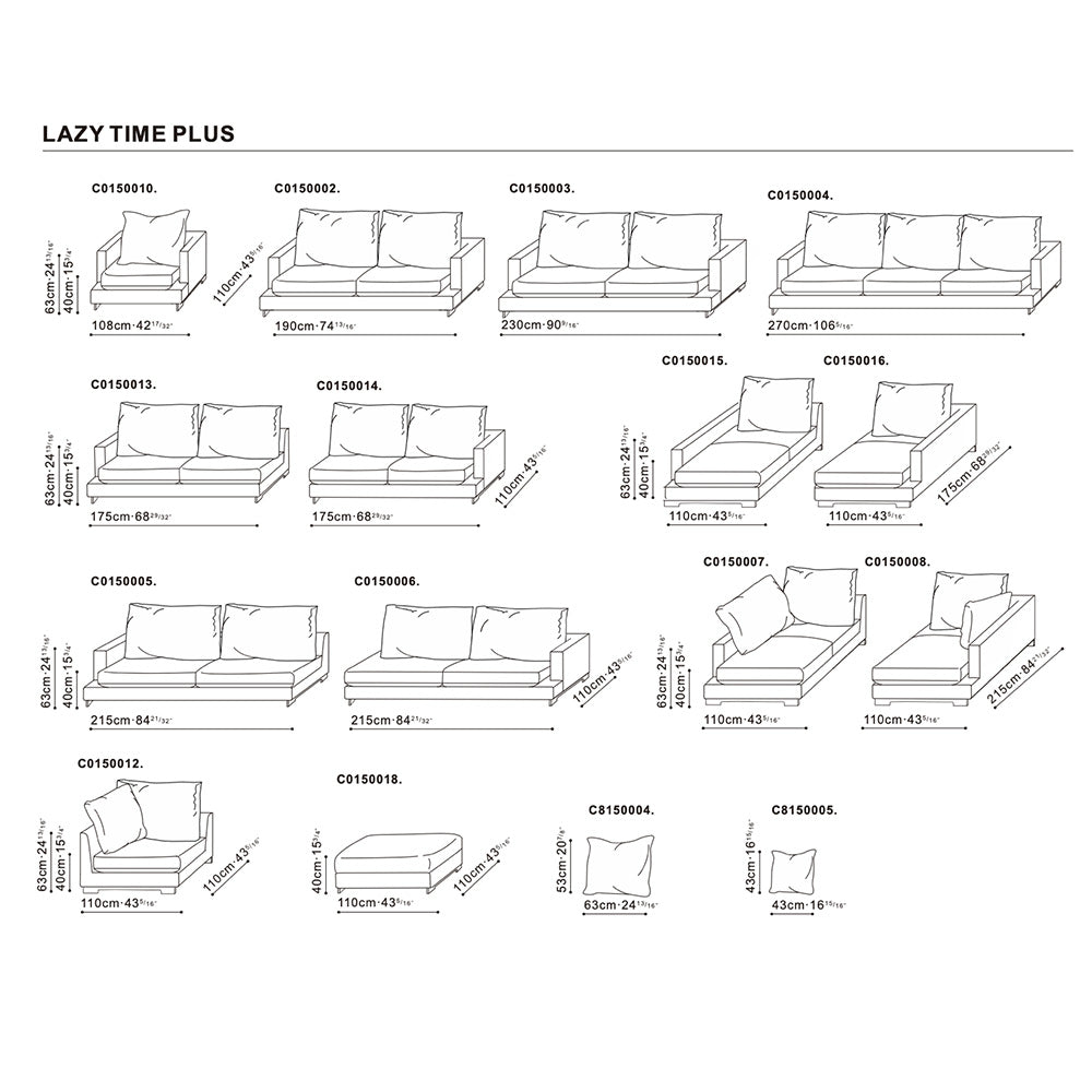 Lazytime Plus Sofa - LAF Chaise (C0150007) – Inside Story Australia