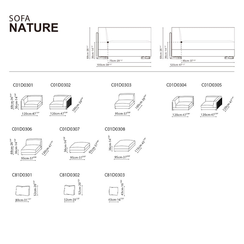 Nature Sofa - RAF (C01D0305)