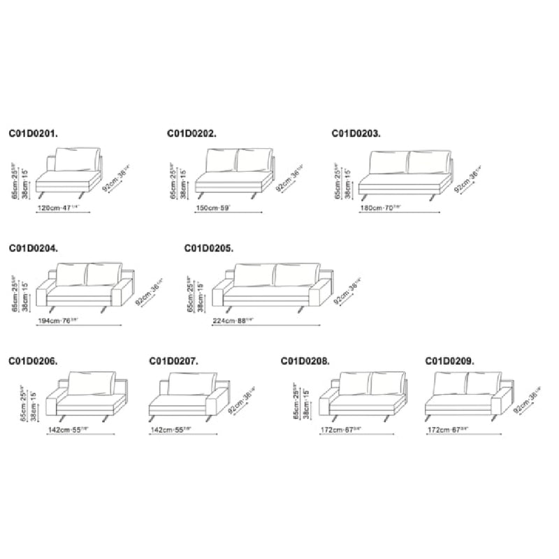 Wake Sofa - LAF Chaise (C01D0224)