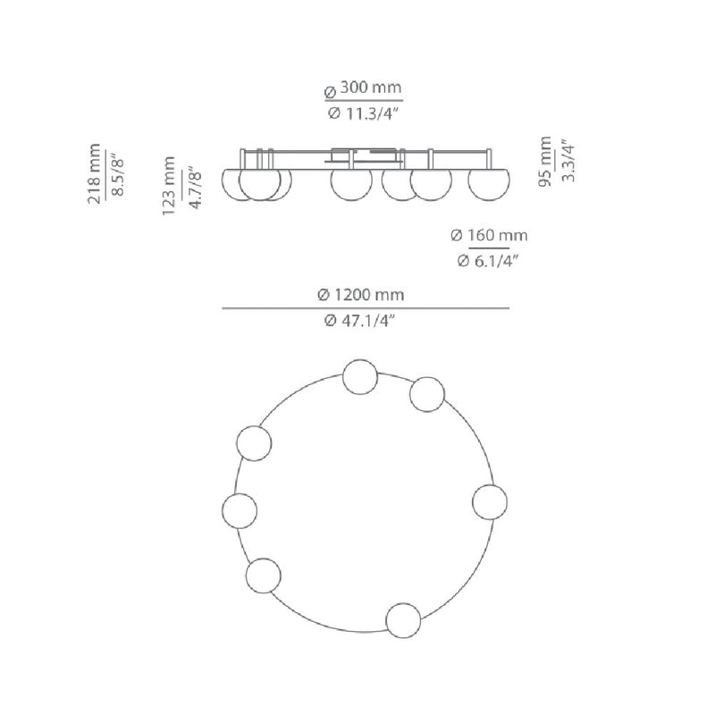 Circ 7lt Ceiling Light