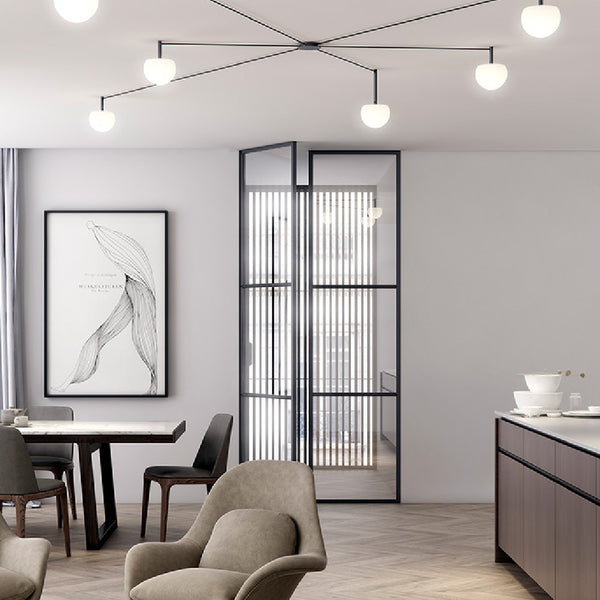 Circ Ceiling Light on Rod