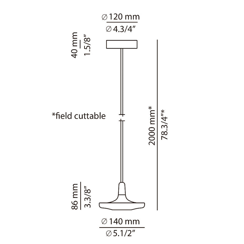 Button Single Pendant Light