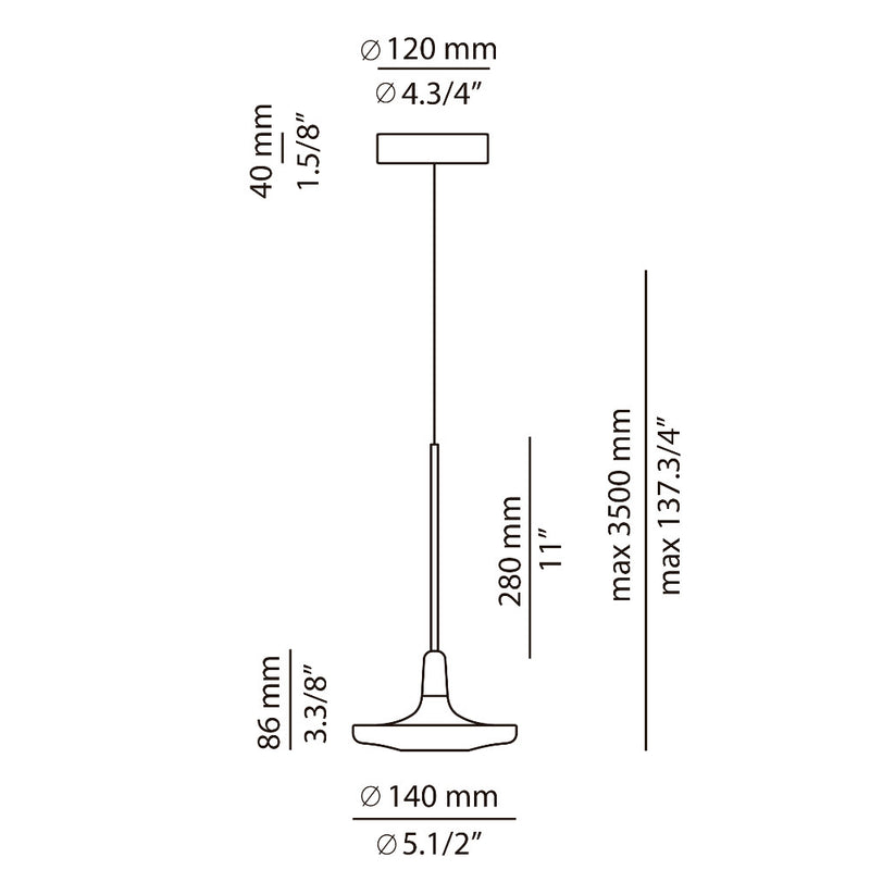 Button Single Pendant Light
