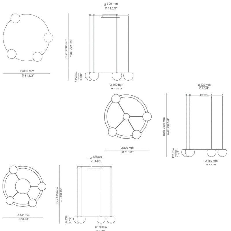 Circ 4lt Pendant Light