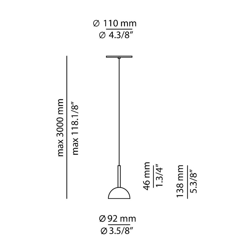 Cupolina Single Pendant Light