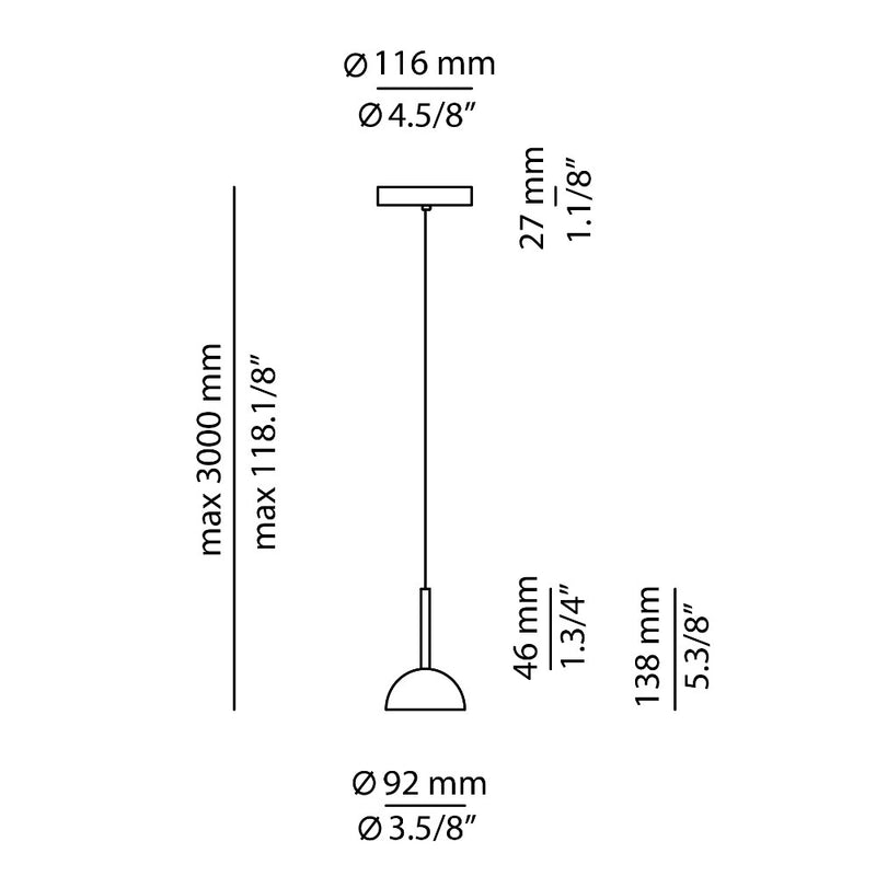 Cupolina Single Pendant Light