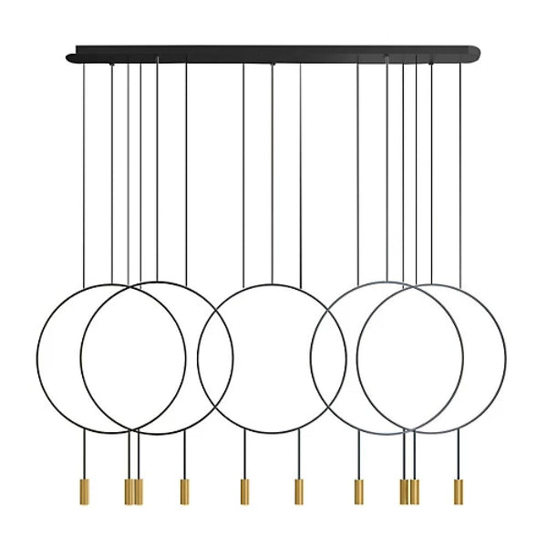 Revolta 5x Double Pendant Light