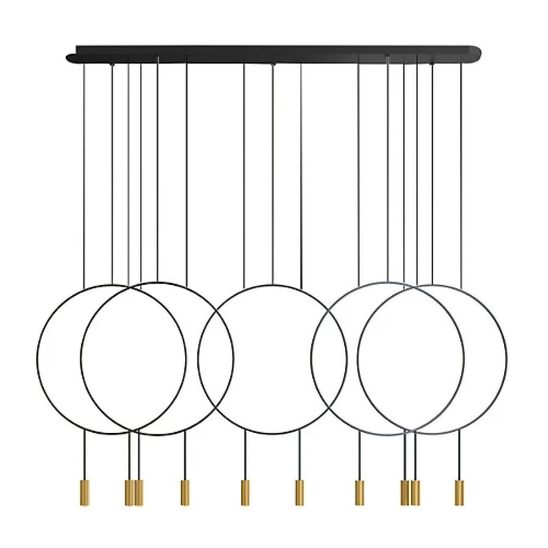 Revolta 5x Double Pendant Light