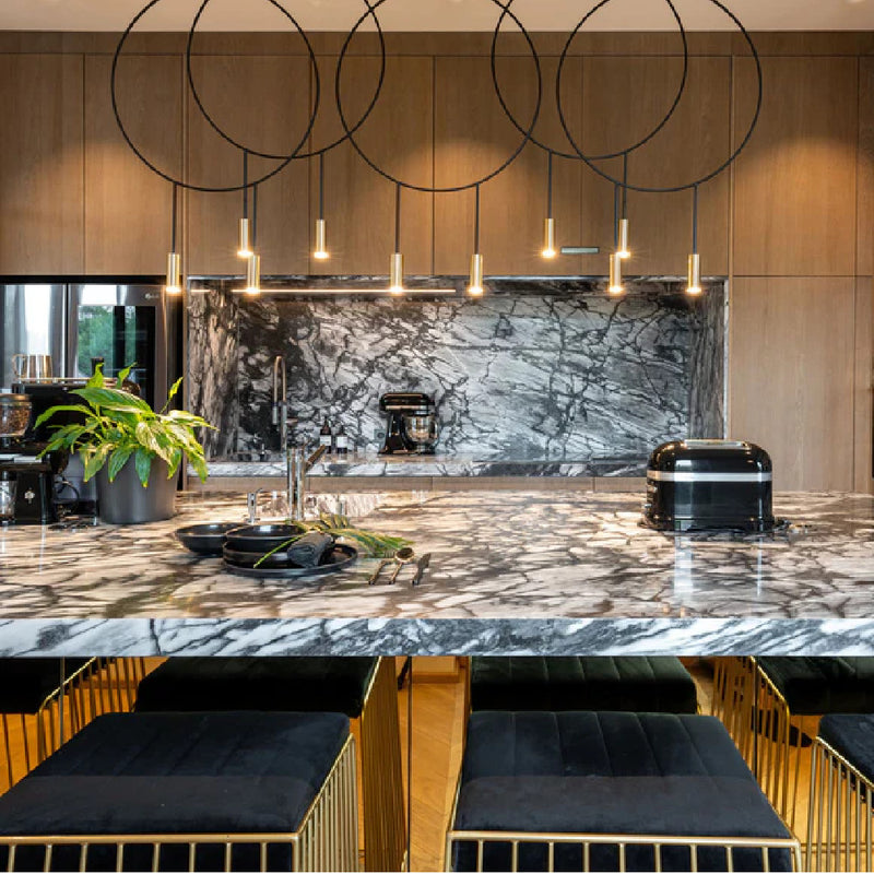 Revolta 5x Double Pendant Light