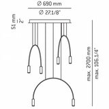 Volta T-3535 Multi Pendant Light