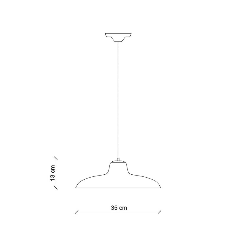 B&W Curve Pendant Light