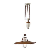 Grunge Disk Pendant Light