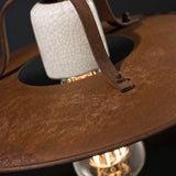 Grunge Disk Pendant Light