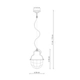Industrial Caged Pendant Light