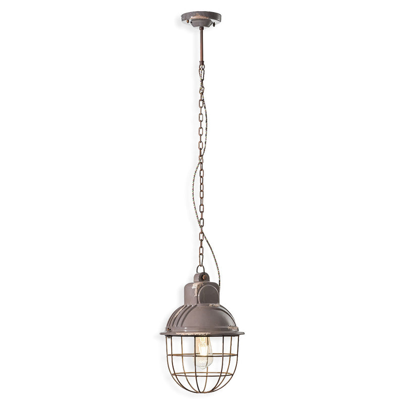 Industrial Caged Pendant Light