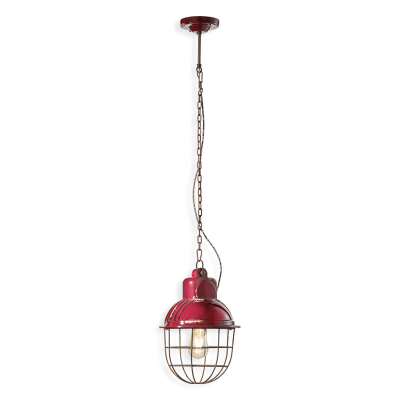 Industrial Caged Pendant Light