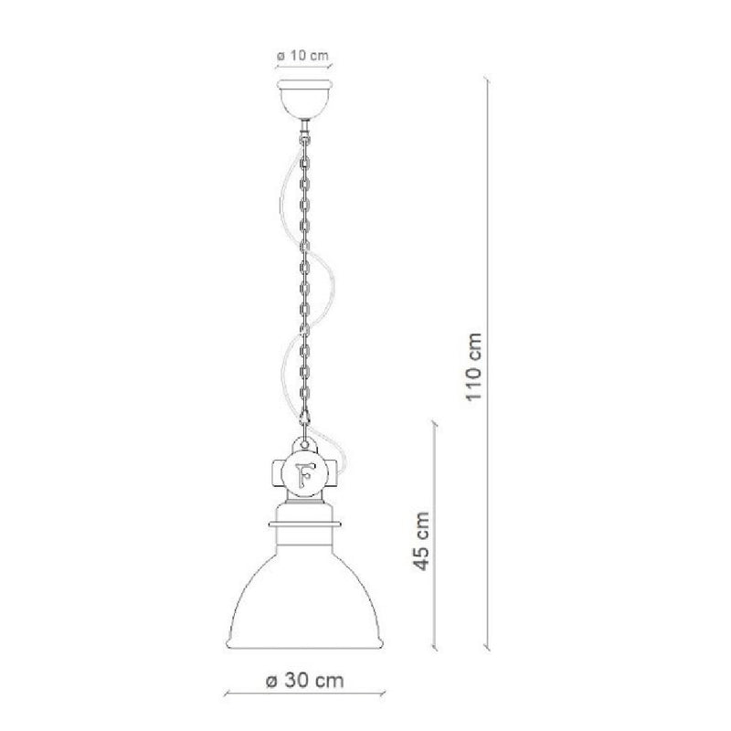 Industrial Shaded Pendant Light