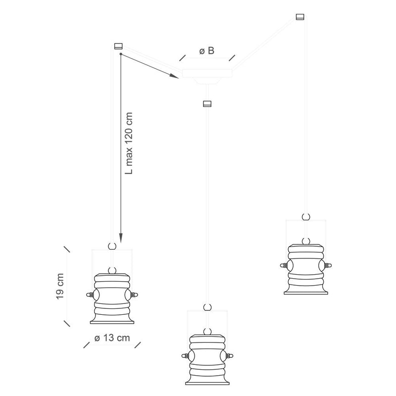 Urban 3lt Pendant Light