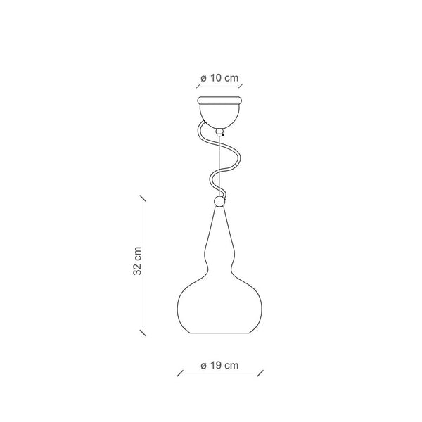 Vague Vintage Teardrop Pendant Light