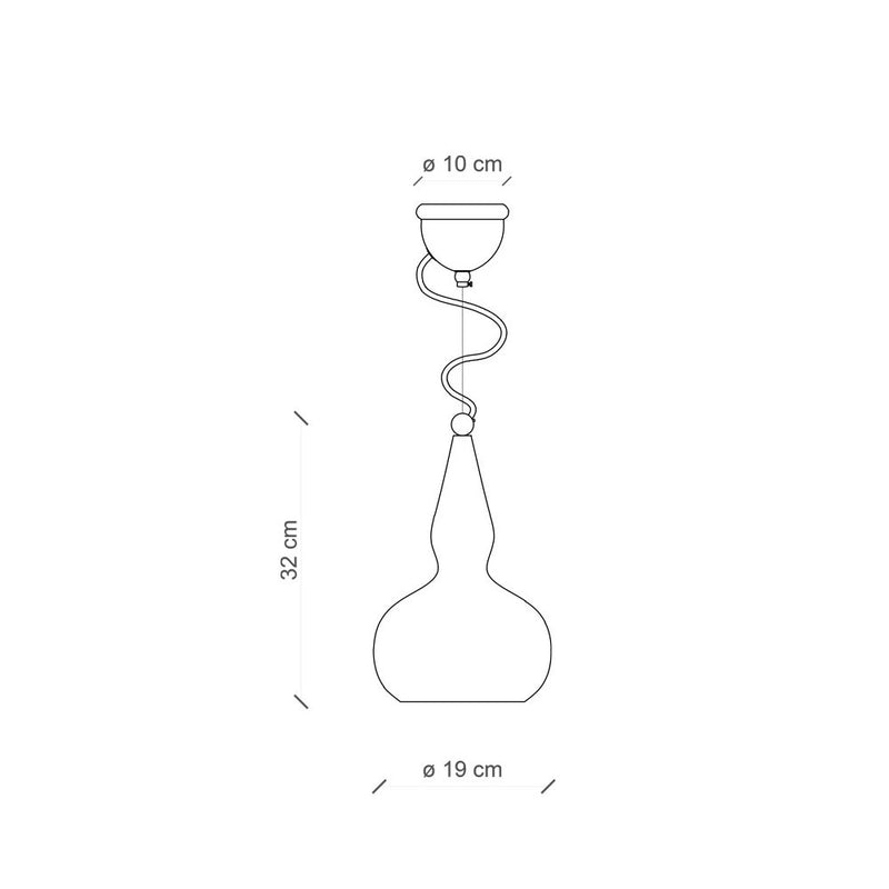 Vague Vintage Teardrop Pendant Light