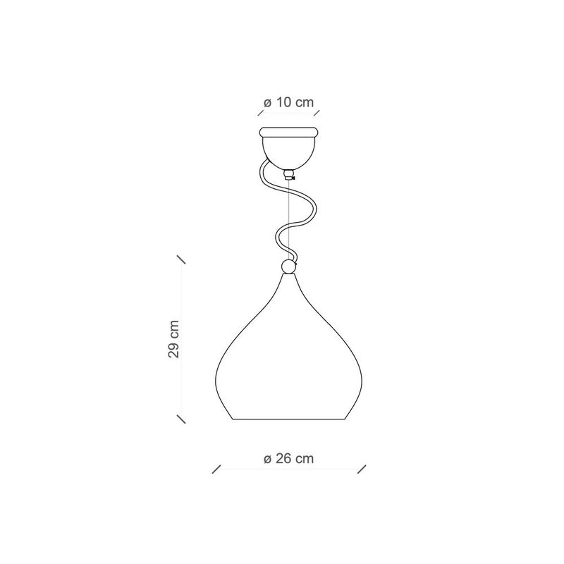 Vague Vintage Teardrop Pendant Light