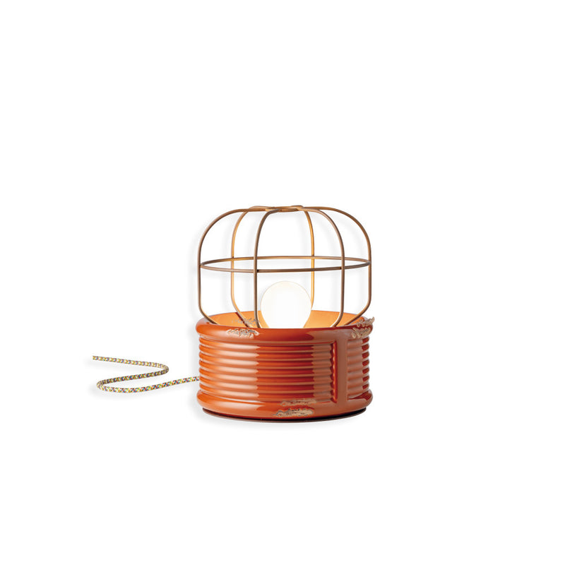 Industrial Caged Table Lamp