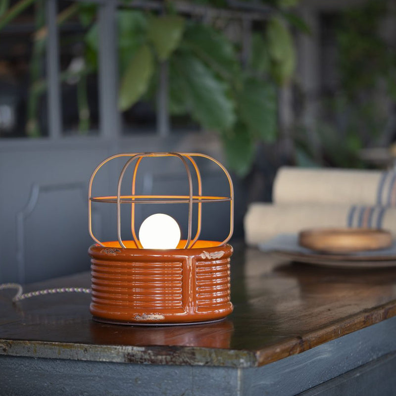 Industrial Caged Table Lamp