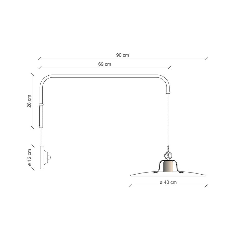 Country Suspended Wall Light