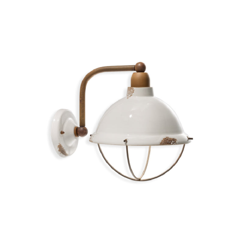 Industrial Round Wall Light