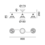 Fior Di Pizzo Ceiling Light