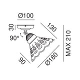 Fior Di Pizzo Ceiling Light