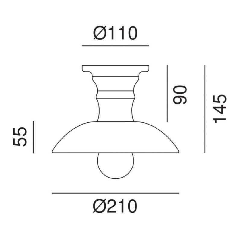 Mini 2 Tone Ceiling Light