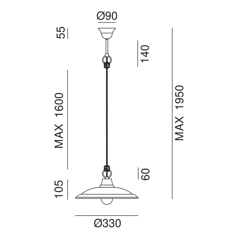 Barchessa Indoor Pendant Light