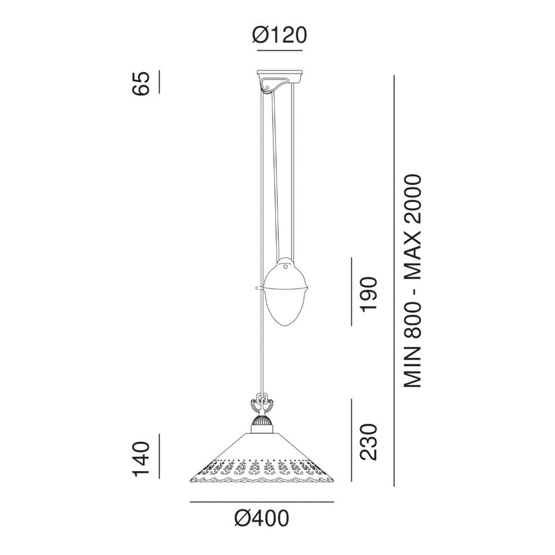 Fior Di Pizzo Pendant Light