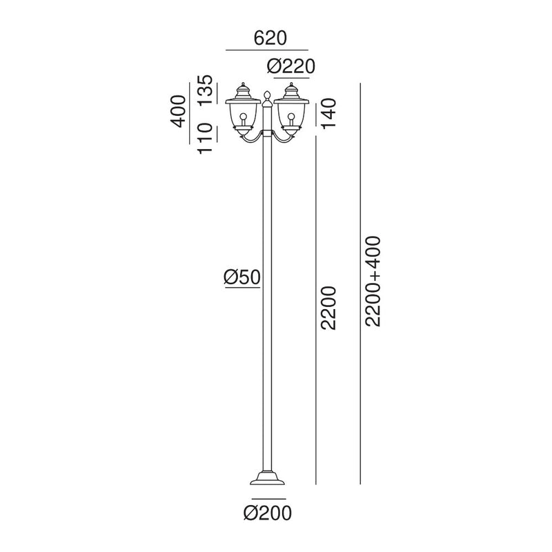 Venezia Pole Light